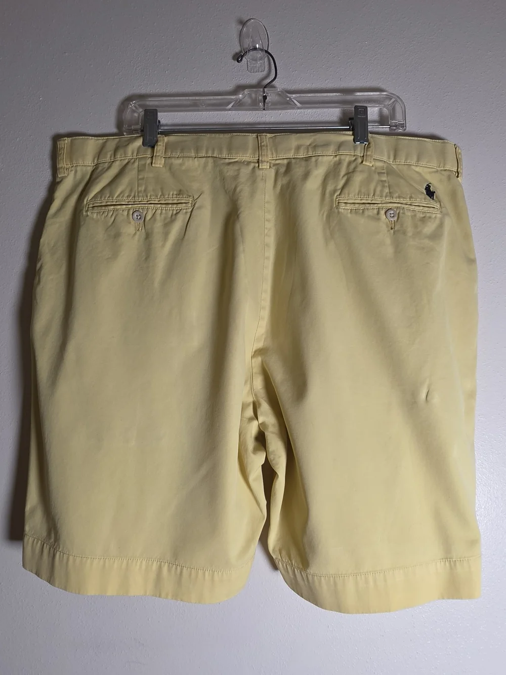 Polo by Ralph Lauren Pale Yellow Flat-Front Men's Shorts